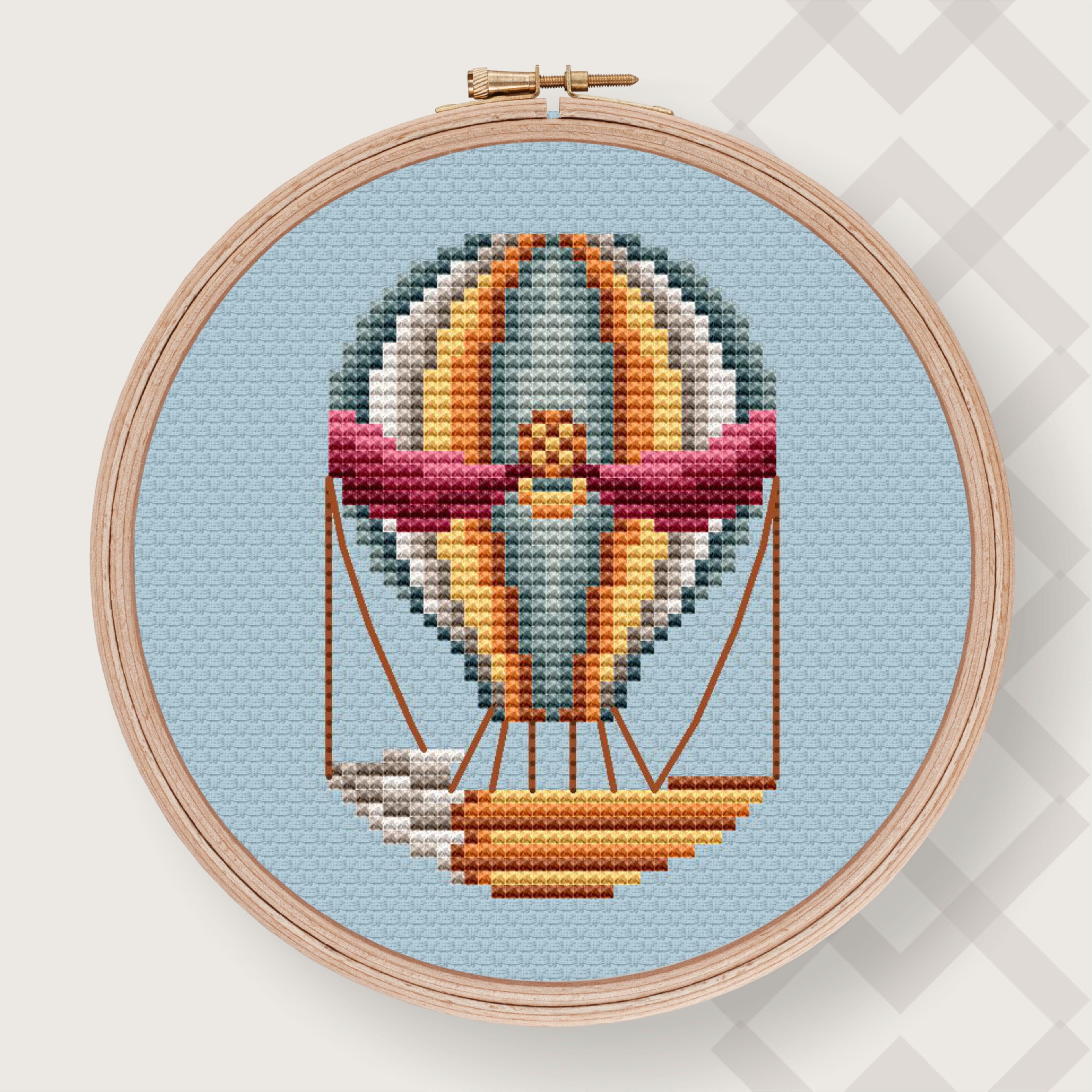 Air Balloon 3 - PDF Counted Cross Stitch Pattern-0
